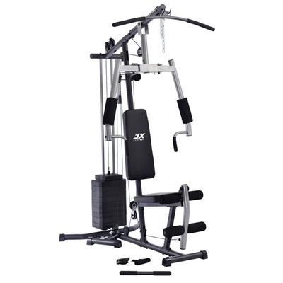 JX-187F Multifunction Weight Stack Machine, Selectorized Lat Pulldown, Low Row, Chest Press